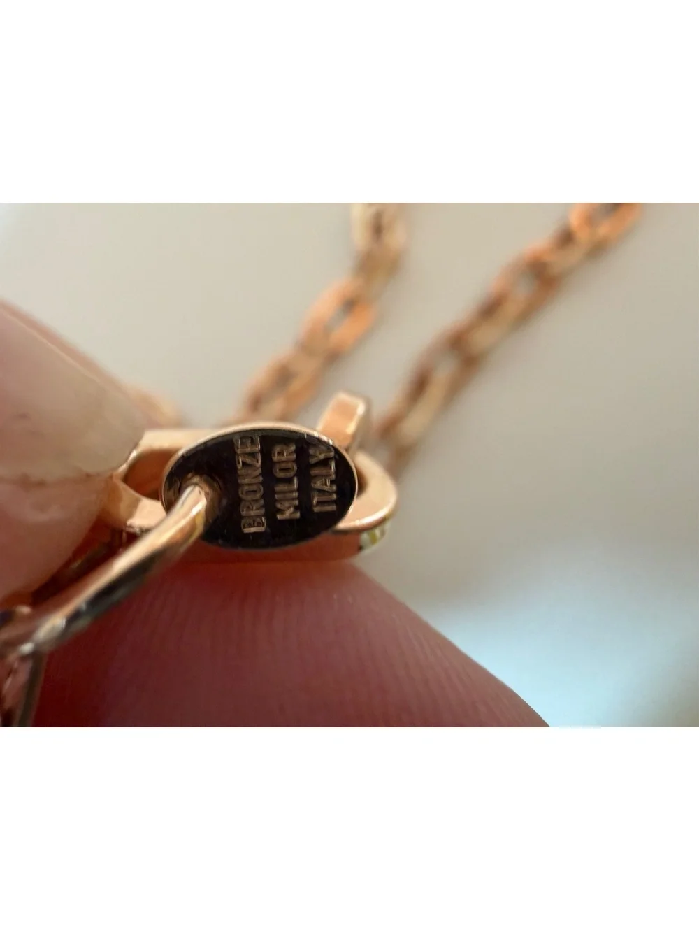 Bronze Kilor Italy Rose Gold Chain Necklace